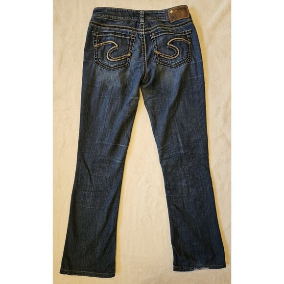 Silver Jeans Womens | 27 Blue Aiko Bootcut Stretch Flare Western - Picture 5 of 16